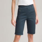 Bermuda in stretch satijnkatoen