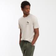T-shirt met korte mouwen en geborduurde palmboom