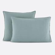 Effen kussensloop in katoen/gewassen linnen, Marnie