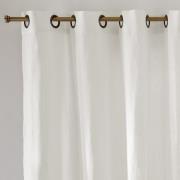 Gordijn in gewassen linnen met oogjes Onega