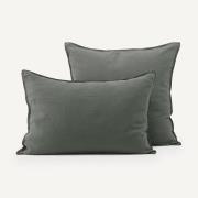 Kussensloop in gewassen hennep, Helm