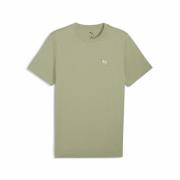 T-shirt met korte mouwen en vierkant geborduurd logo