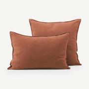 Kussensloop in gewassen hennep, Helm