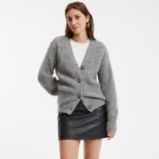 Vest met V-hals, mixed alpaca, Signature GILDAS