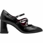 Schoenen met dubbele band en hak