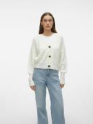 Kort gebreid vest met knoopsluiting