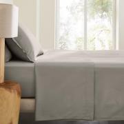 Plat laken in gewassen katoensatijn, Saria