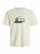 T-shirt met ronde hals en print