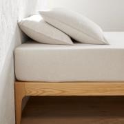 Hoeslaken, katoenen chambray flanel, matrashoogte 30 cm, Clara