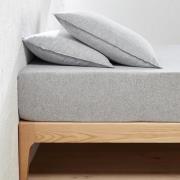 Hoeslaken, katoenen chambray flanel, matrashoogte 30 cm, Clara