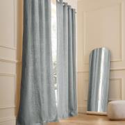 Gordijn in gewassen linnen met voering, met oogjes, Private