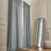 Gordijn van gewassen Linnen met ruflette-afwerking, Private