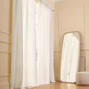 Bouclé gordijn, verborgen patjes, Belvini