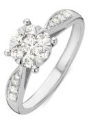 Diamond Point Ring van 14 karaat witgoud met 0.57 ct diamant Enchanted