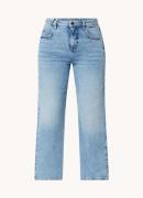 OPUS Lani Glazed high waist cropped straight leg jeans