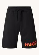 HUGO BOSS Dinque straight fit korte joggingbroek met logoprint