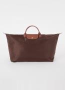 Longchamp Le Pliage Original reistas M met leren details