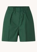 The Frankie Shop Liu high waist wide fit korte broek met elastische ba...