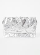 Zadig&Voltaire Rock Eternal XL clutch van leer met metallic finish