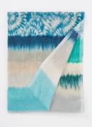Gerard Darel Phoebe sjaal in zijdeblend met tie-dye dessin 180 x 70 cm