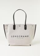Longchamp Roseau Large shopper met logo en leren details