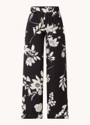 Pennyblack High waist wide fit pantalon met bloemenprint