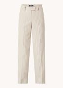 Gardeur High waist loose fit pantalon met streepprint