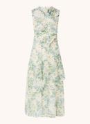 L.K.Bennett Robyn maxi jurk in zijdeblend met bloemenprint en lurex