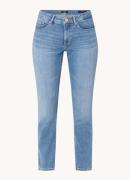 OPUS Elma mid waist skinny cropped jeans met lichte wassing