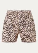 Pockies Boxershort van biologisch katoen met panterprint