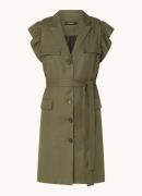 Bruuns Bazaar Mini jurk in linnenblend met klepzakken