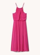 Reiss Elliana midi jurk met plooidetail en split