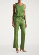 Benetton High waist straight fit pantalon in lyocellblend