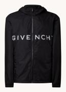 Givenchy Windjack met logoprint en steekzakken
