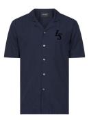 Lyle & Scott Regular fit overhemd in linnenblend met streepprint en lo...