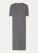 Whistles Breton midi T-shirt jurk met streepprint