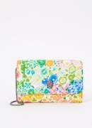 Kurt Geiger Kensington crossbodytas van leer met bloemenprint