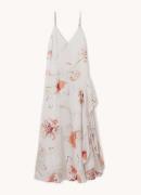 Reiss Melody maxi jurk met volant en split