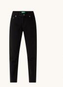 Benetton High waist tapered fit cropped jeans