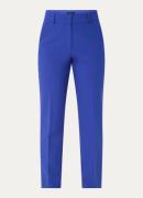 Claudia Sträter High waist straight fit pantalon van travelstof met st...