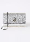 Kurt Geiger Eagle clutch met metallic finish