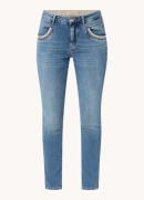 Mos Mosh MMNaomi Mateos mid waist skinny jeans met medium wassing