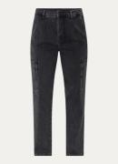 Claudia Sträter High waist straight leg jeans met gekleurde wassing en...