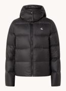 Calvin Klein Puffer jack met donsvulling en afneembare capuchon