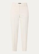 Claudia Sträter High waist straight fit pantalon met steekzakken