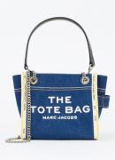 Marc Jacobs The Mini Tote crossbodytas van denim met logo