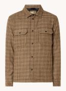 Woolrich Alaskan overshirt in wolblend met donsvulling en pied-de-poul...