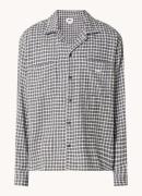 Obey Regular fit overshirt met ruitdessin en borstzakken