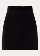 Fabienne Chapot Vivian high waist minirok van corduroy met split