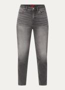 HUGO BOSS High waist slim fit cropped jeans met gekleurde wassing